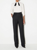 Elisabetta Franchi - Blouse en georgette avec petite cravate