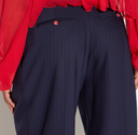 Elisabetta Franchi Pinstriped Lightweight Wool Trousers