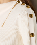 Jersey con botones joya de Elisabetta Franchi