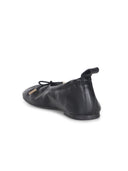 Alohas Ballerinas Made Of Black Leather
