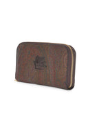 Etro Wallet In Coated Paisley Jacquard Leather