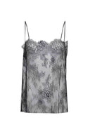Cubra de Alberta Ferretti hecho de encaje.