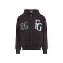 Angst voor God Angst voor God Baseball Club hoodie met halve rits