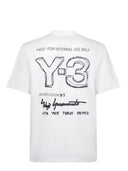 Y 3 T Shirt Made Of Whi Cotton.