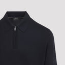 Brioni Long Sleeves Zip Polo