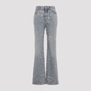 Alexander Mc Queen Distressed Flared Jeans