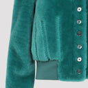 Alexander Mc Queen Cropped Shearling Bomber Jacket