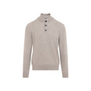 Brioni Half Button Up Sweater