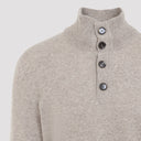 Brioni Half Button Up Sweater