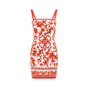 Dolce & Gabbana Charmeuse Maiolica Mini Dress