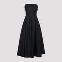 Alberta Ferretti Off Shoulder Midi Dress