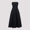 Alberta Ferretti Off Shoulder Midi Dress
