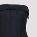 Alberta Ferretti Off Shoulder Midi Dress