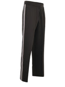 Emporio Armani Diagonal Weave Cotton Blend Trousers