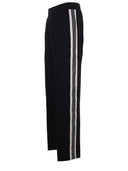 Emporio Armani Diagonal Weave Cotton Blend Trousers