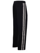 Emporio Armani Diagonal Weave Cotton Blend Trousers