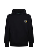Sudadera de algodón de algodón negro