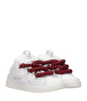 Lanvin Zapatillas Crudo+Rojo
