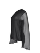 Blouse door Alberta Ferretti gemaakt van zijde.