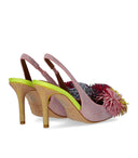 Kurt Geiger Pom Pom Pink Slingback pumpe