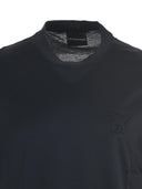 Emporio Armani Lyocell And Cotton T Shirt