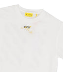 Off White T Shirts And Polos White+Yellow