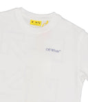 Off White T Shirts And Polos White+Navy Blue