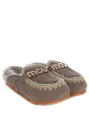 Mou Slippers "Winter Bio Slide" Made Of Real Sheepskin Suede