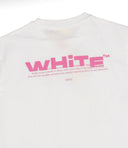 Off White T Shirts And Polos White+Fuchsia