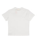 Gebroken witte T-shirts en polo's Wit+Fuchsia