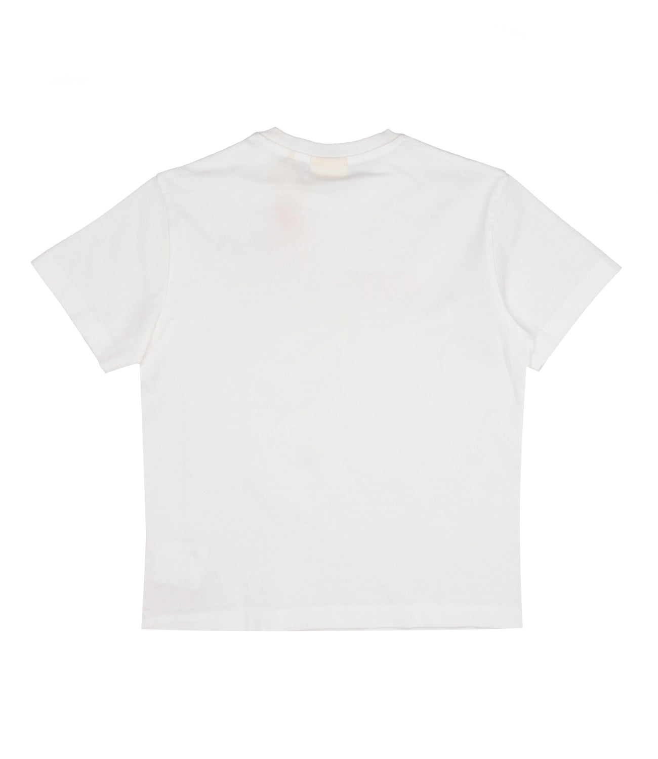 Gebroken witte T-shirts en polo's Wit+Fuchsia