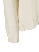 Fabiana Filippi Maglia Scollo V In Platinum Color Rafia