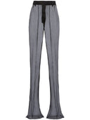 Pantaloni svasati semitrasparenti di Prada
