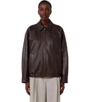 Max Mara Weekend Cose Brown Leather Jacket