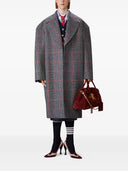 Cardigan Thom Browne Argyle Jersey Intarsio Con Scollo A V Rimpicciolito In Grossa Lana Merino Con Strisce Rwb