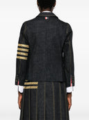 Thom Browne Snake Motif Denim Blazer