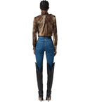 Elisabetta Franchi Lizard Bluse