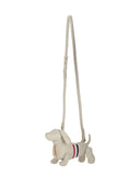 Borsa a tracolla Thom Browne Mini Hector con striscia Rwb in pelle martellata
