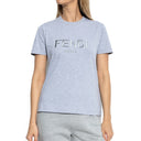 Camiseta de algodón del logotipo de Fendi