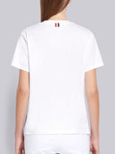 Thom Browne Logo Patch Short Sleeve T Shirt