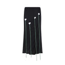 Moschino Midi Skirt Flower Details