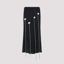 Moschino Midi Skirt Flower Details