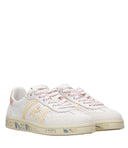 Sneakers Premiata Bianco+Beige+Rosa