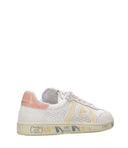 Sneakers Premiata Bianco+Beige+Rosa