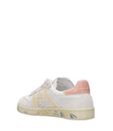 Sneakers Premiata Bianco+Beige+Rosa