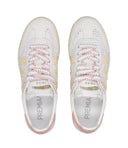 Sneakers Premiata Bianco+Beige+Rosa