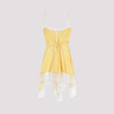 Miniabito senza spalline con dettagli in pizzo Saint Laurent