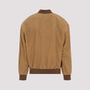 Giacca in pelle scamosciata Saint Laurent