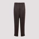 Pantaloni in seta Saint Laurent