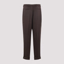 Pantaloni in seta Saint Laurent